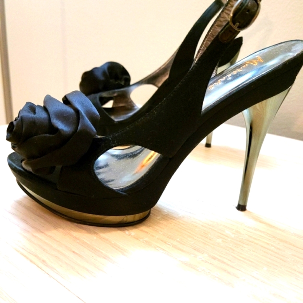 Satin Marciano Platforms